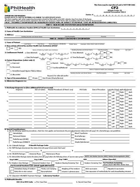 philhealth form cf2|PhilHealth Circular No. 0035, s.2013 Annex11  .